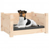 Cama para cães 55.5x45.5x28 cm madeira de pinho maciça 4