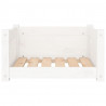 Cama para perros madera maciza de pino blanco 55.5x45.5x28 cm 5