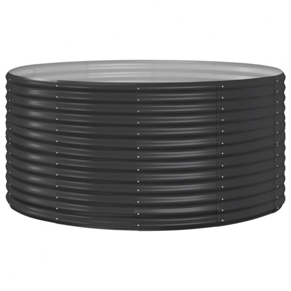 Jardinera arriate acero recubierto polvo antracita 140x140x68cm M 2