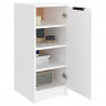 Mueble zapatero de madera contrachapada blanco 30x35x70 cm 4