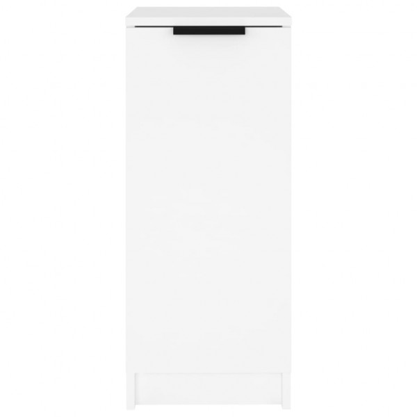 Mueble zapatero de madera contrachapada blanco 30x35x70 cm M 5