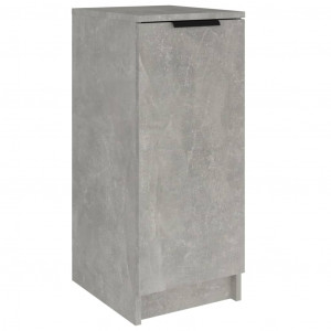 Mueble zapatero madera contrachapada gris hormigón 30x35x70 cm H