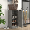 Mueble zapatero madera contrachapada gris hormigón 30x35x70 cm 3