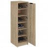 Mueble zapatero madera contrachapada roble Sonoma 30x35x100 cm 4