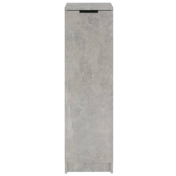 Mueble zapatero madera contrachapada gris hormigón 30x35x100 cm M 5