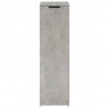 Mueble zapatero madera contrachapada gris hormigón 30x35x100 cm 5