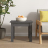 Mesa de centro de madera maciza de pino gris 35x35x30 cm 5