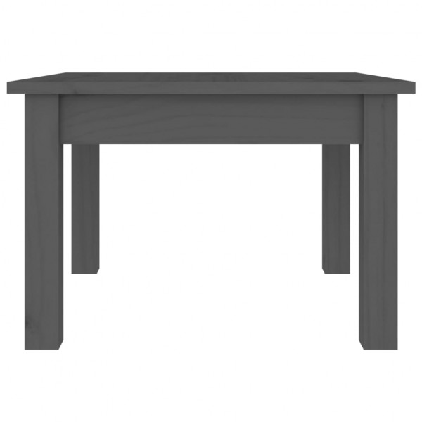Mesa de centro 45x45x30 cm madeira de pinho maciça cinzento M 4