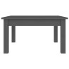 Mesa de centro de madera maciza de pino gris 55x55x30 cm 3