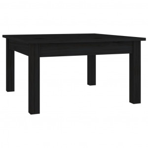 Mesa de centro 55x55x30 cm pinho maciço preto H