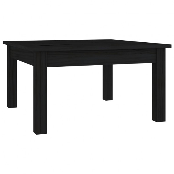 Mesa de centro de madera maciza de pino negro 55x55x30 cm M 2