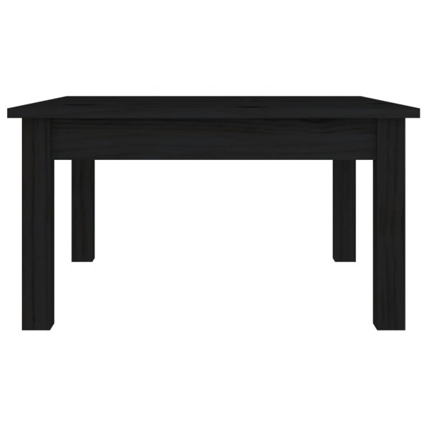 Mesa de centro 55x55x30 cm pinho maciço preto M 3