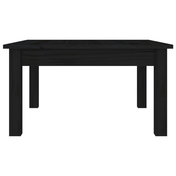 Mesa de centro 55x55x30 cm pinho maciço preto M 4