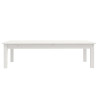 Mesa de centro de madera maciza de pino blanco 110x50x30 cm 3