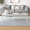 Mesa de centro de madera maciza de pino blanco 110x50x30 cm 5