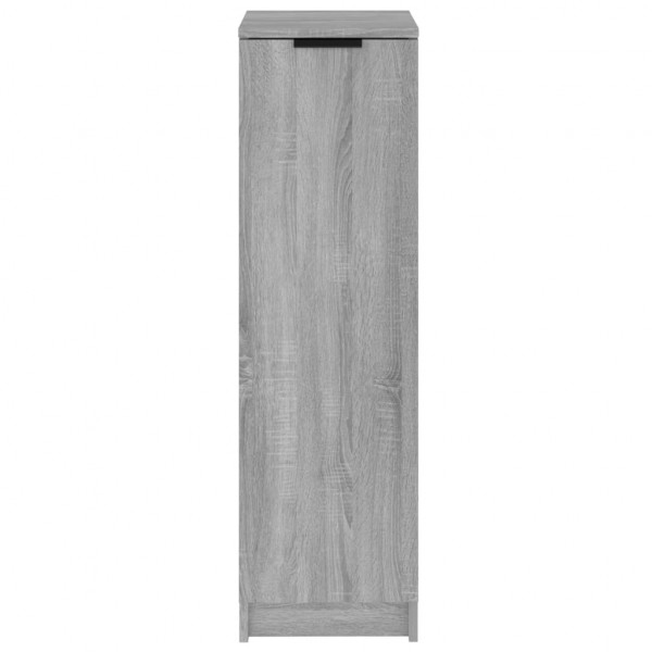 Zapatero de madera contrachapada gris Sonoma 30x35x100 cm M 5