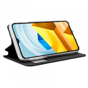 Funda COOL Flip Cover para Xiaomi Poco M5 Liso Negro H