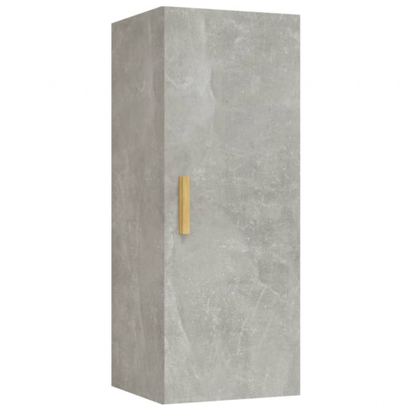 Armario de pared contrachapada gris hormigón 34.5x34x90 cm M 2