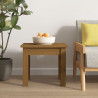 Mesa de centro madera maciza de pino marrón miel 35x35x30 cm 5