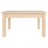 Mesa de centro de madera maciza de pino 55x55x30 cm 3