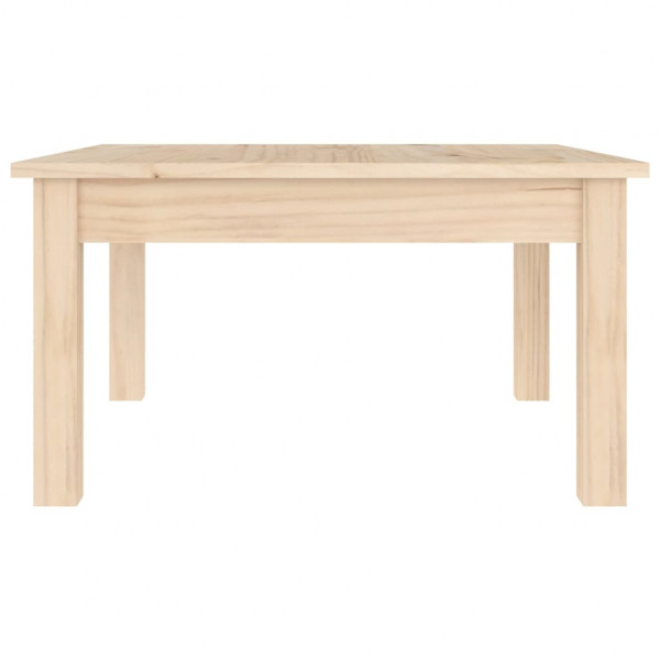 Mesa de centro de madera maciza de pino 55x55x30 cm M 4