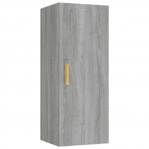 Armario de pared madera contrachapada gris Sonoma 34.5x34x90 cm H
