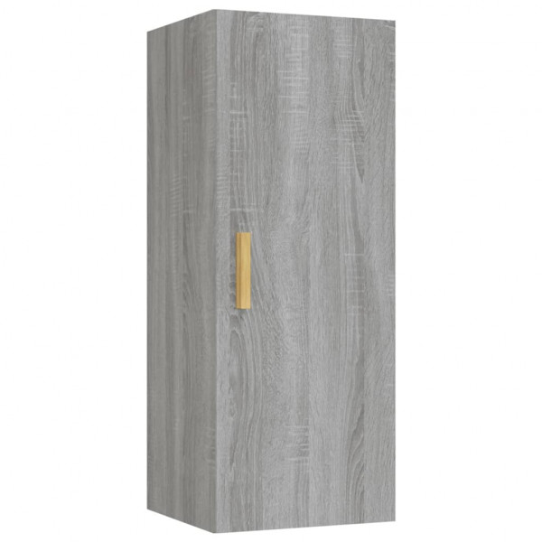 Armario de pared madera contrachapada gris Sonoma 34.5x34x90 cm M 2