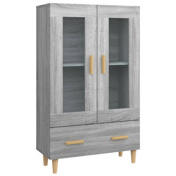 Aparador alto de madera contrachapada gris Sonoma 70x31x115 cm M 2