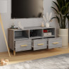 Mueble para TV madera contrachapada gris Sonoma 102x36x50 cm 3