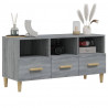 Mueble para TV madera contrachapada gris Sonoma 102x36x50 cm 4