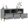 Mueble para TV madera contrachapada gris Sonoma 102x36x50 cm 5