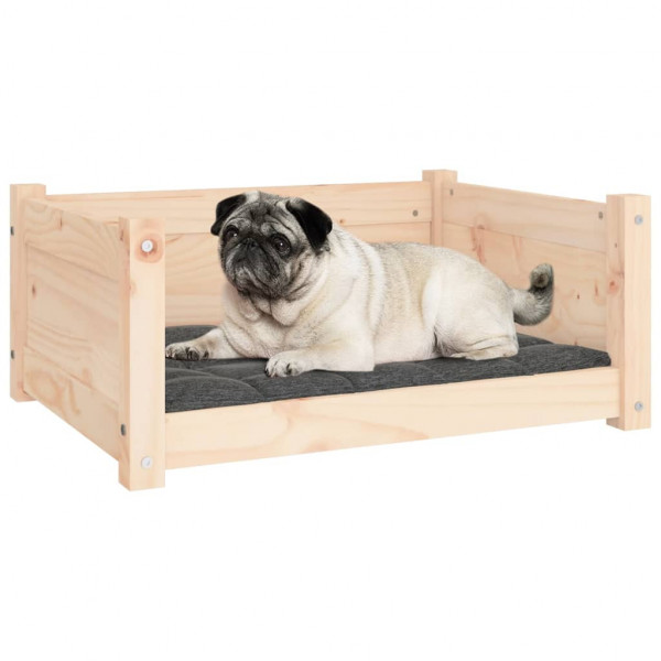 Cama para cães 65.5x50.5x28 cm madeira de pinho maciça M 4