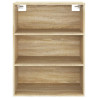 Armario colgante de pared roble Sonoma 69.5x32.5x90 cm 5