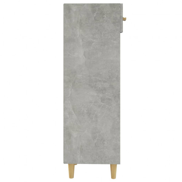 Mueble zapatero madera contrachapada gris hormigón 30x35x105 cm M 5