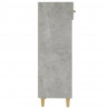 Mueble zapatero madera contrachapada gris hormigón 30x35x105 cm 5