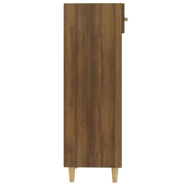 Mueble zapatero madera contrachapada marrón roble 30x35x105 cm M 5