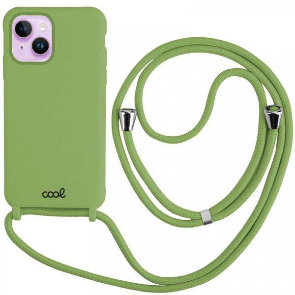 Carcasa COOL para iPhone 14 Cordón Liso Pistacho D