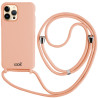 Carcasa COOL para iPhone 14 Pro Max Cordón Liso Rosa 1