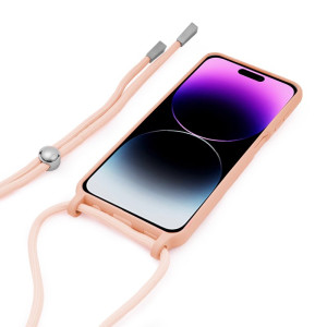 Carcasa COOL para iPhone 14 Pro Max Cordón Liso Rosa H