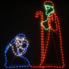 Figuras de Natal de Maria e José com 264 LEDs 40x55&38x100 cm 4