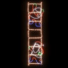 Figura plegable de Papá Noel en escalera con 552 LEDs 50x200 cm 2
