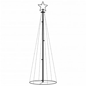 Árbol de Navidad cónico 108 LED blanco frío 70x180 cm H
