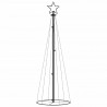Árbol de Navidad cónico 108 LED blanco frío 70x180 cm 2