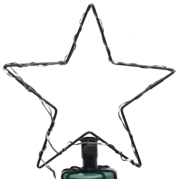 Árvore de Natal em cone 108 luzes LED 70x180 cm branco frio M 5