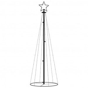 Árbol de Navidad cónico 108 LED de colores 70x180 cm H