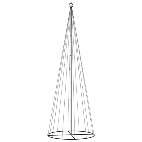 Árvore de Natal cônica 732 LEDs coloridos 160x500 cm M 2