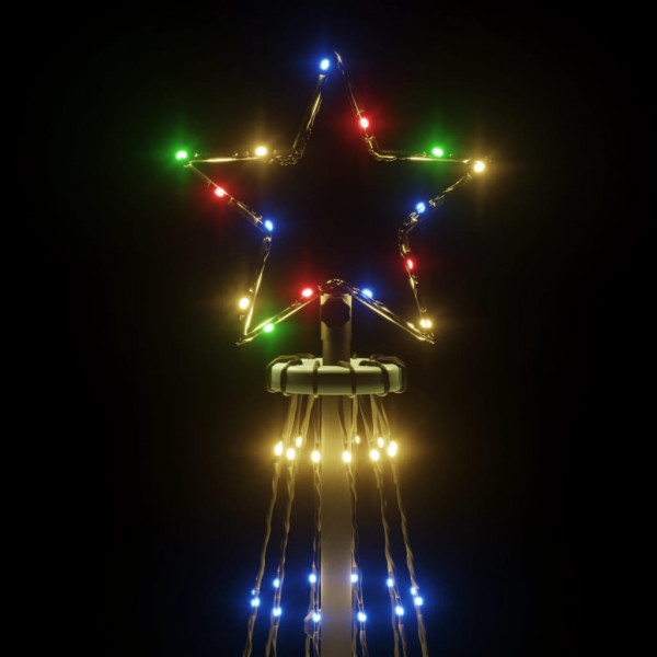 Árbol de Navidad cónico 732 LEDs de colores 160x500 cm M 4