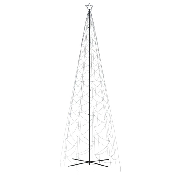 Árvore de Natal em cone 1400 luzes LED 160x500 cm azul M 2