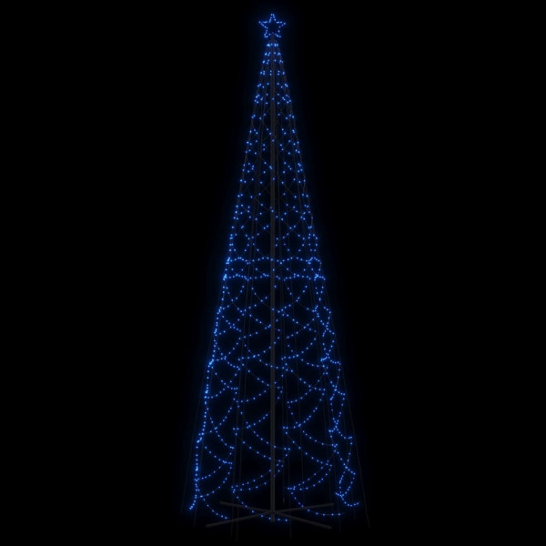 Árvore de Natal em cone 1400 luzes LED 160x500 cm azul M 3