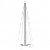 Árvore de Natal em cone 1400 luzes LED 160x500 cm branco quente 2
